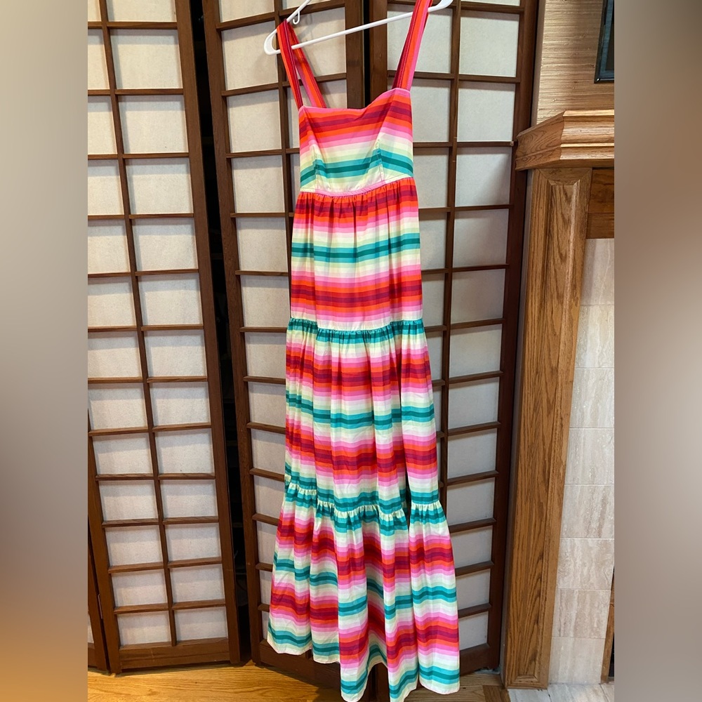 J.Crew long tiered dress